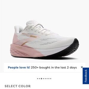 Brooks Women's Athletic Shoes - White and Pink
